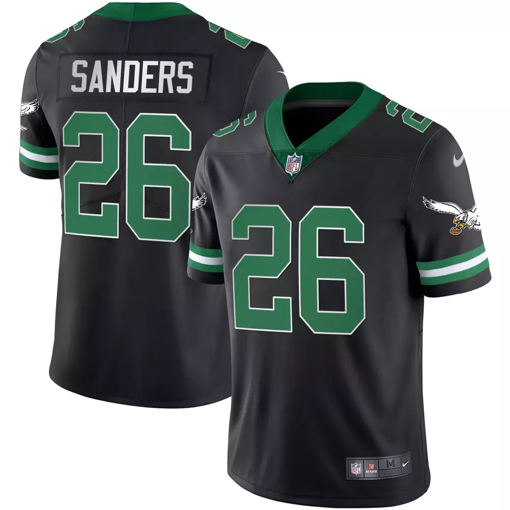 Sanders 26 Philadelphia Eagles 2022 Stitched Vapor Jersey | Green | Limited Edition Fan Gear | For Men, Women & Youth
