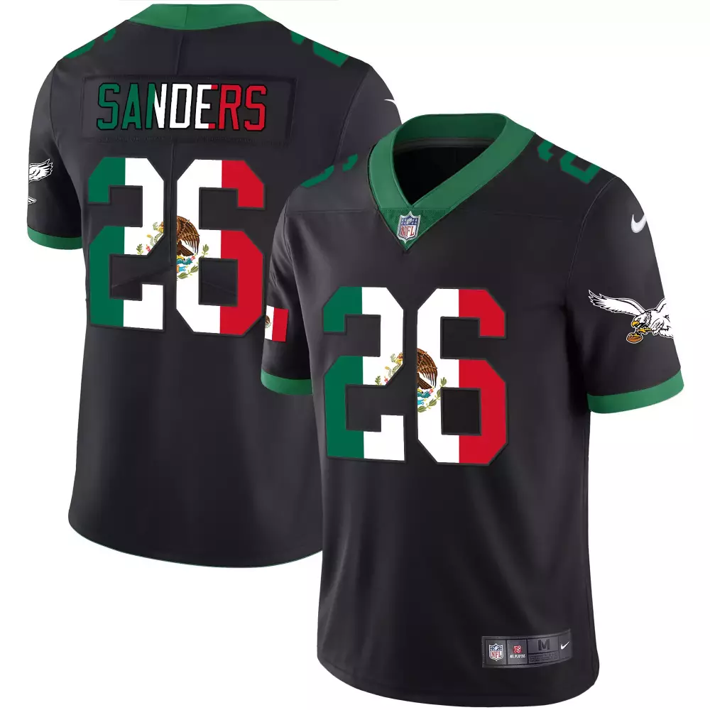 Sanders 26 Philadelphia Eagles 2022 Stitched Vapor Jersey | Green | Limited Edition Fan Gear | For Men, Women & Youth