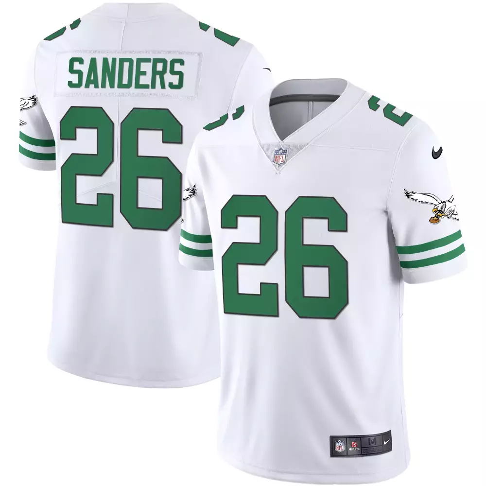 Sanders 26 Philadelphia Eagles 2023 Stitched Vapor Jersey | Super Bowl Edition | Limited Edition Fan Gear | For Men, Women & Youth