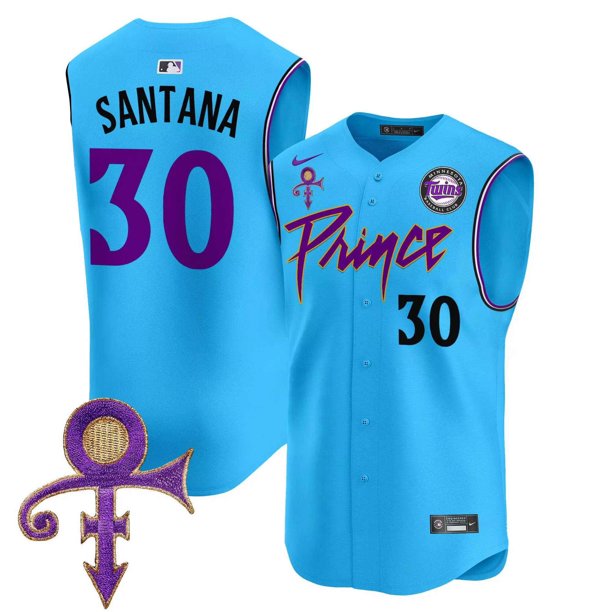 santana 30 minnesota twins 2023 men s all stitched vapor jersey blue prince edition