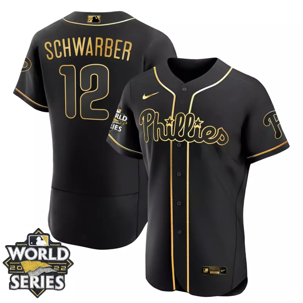 Schwarber Philadelphia Phillies 2008 World Series Champions Patch Gray Jersey | Limited Edition Fan Gear | For Men, Women & Youth