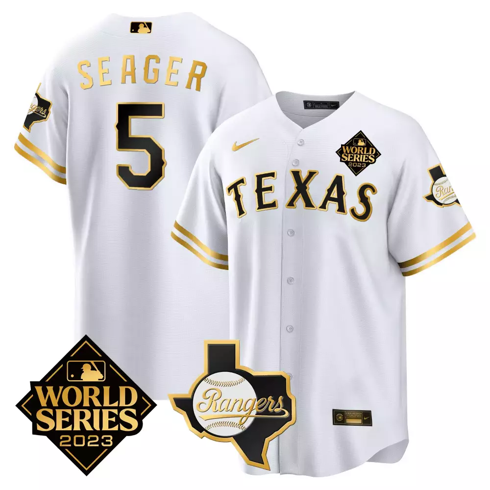 seager 5 texas rangers 2023 male all stitched vapor jersey world series champions edition