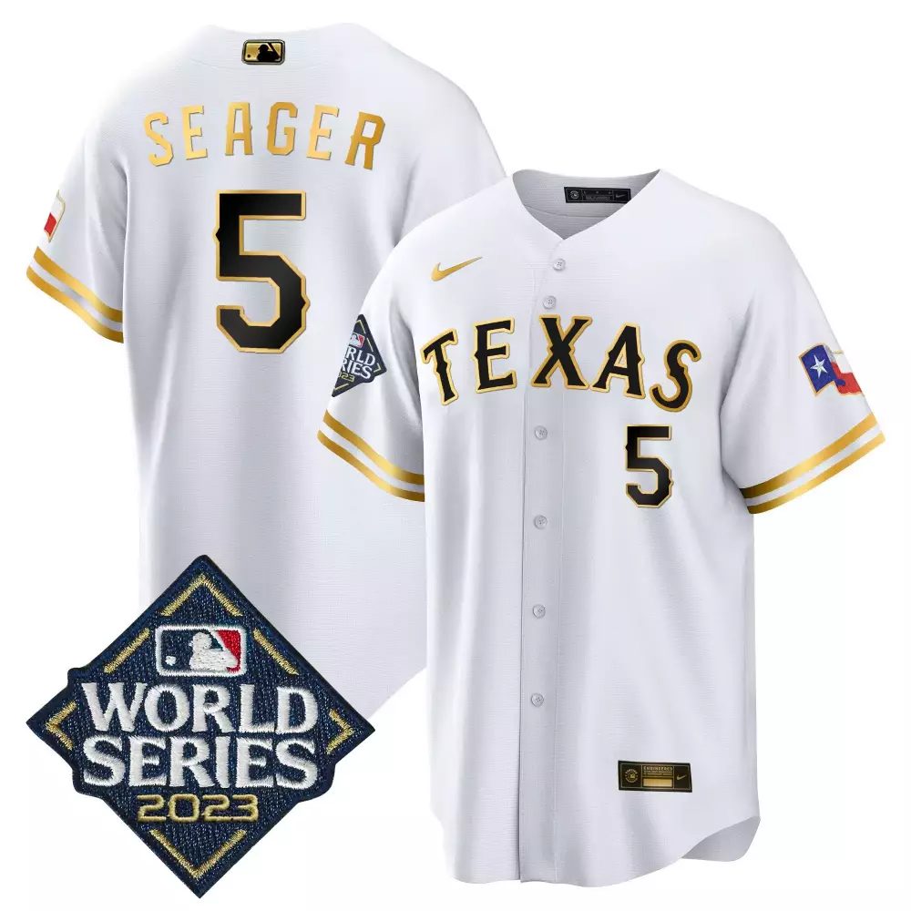 seager 5 texas rangers 2023 male all stitched vapor jersey world series champions edition
