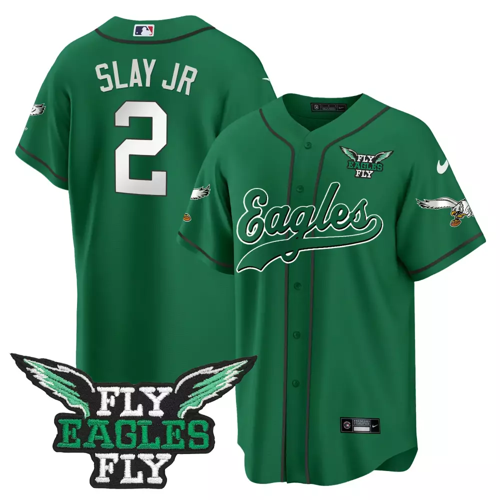 Slay Jr. Philadelphia Eagles 2023 Stitched Vapor Jersey | Green | Fly Eagles Fly Edition | For Men, Women & Youth