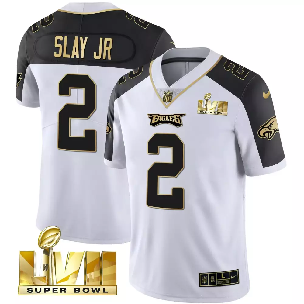 Slay Jr. Philadelphia Eagles 2023 Stitched Vapor Jersey | Super Bowl Edition | For Men, Women & Youth