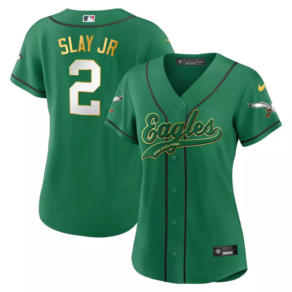 Slay Jr. Philadelphia Eagles 2023 Women's Green Vapor Jersey | All Stitched Style | Fan Gear for Game Day | For Men, Women & Youth