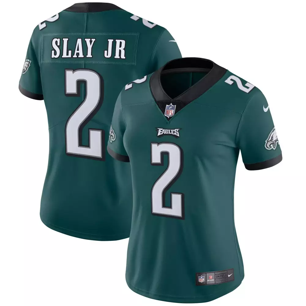 Slay Jr. Philadelphia Eagles 2023 Women's Super Bowl Edition Vapor Jersey | All Stitched Style | Limited Edition Fan Gear | For Men, Women & Youth