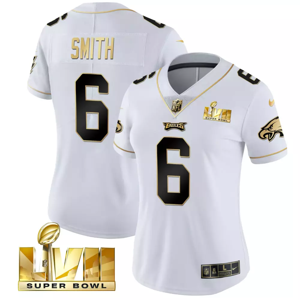 smith 6 eagles 2023 women s all stitched vapor jersey super bowl edition white
