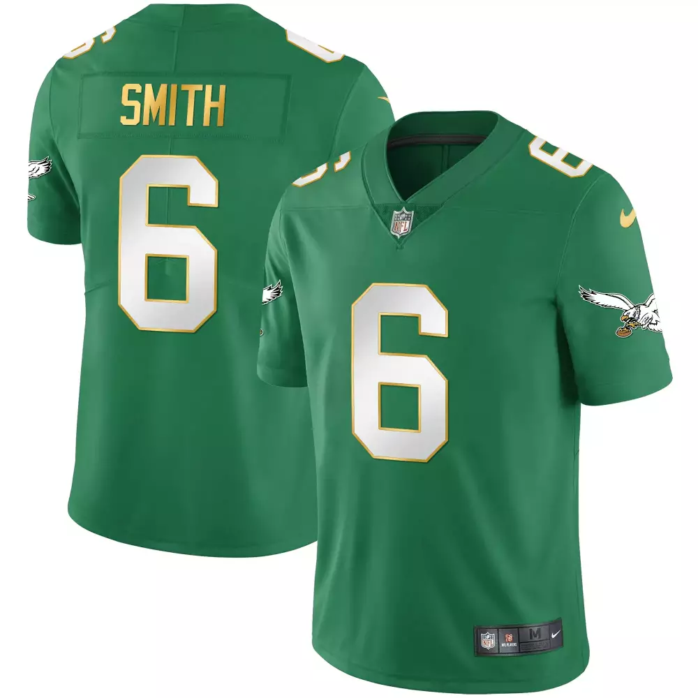 Smith 6 Philadelphia Eagles 2023 Vapor Jersey | Green Edition 1 | Stitched Fan Gear for Men, Women & Youth