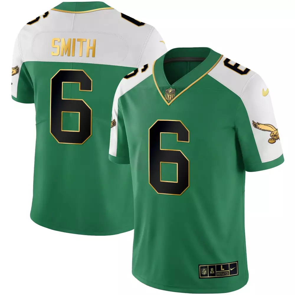Smith 6 Philadelphia Eagles 2023 Vapor Jersey | Green Edition 1 | Stitched Fan Gear for Men, Women & Youth