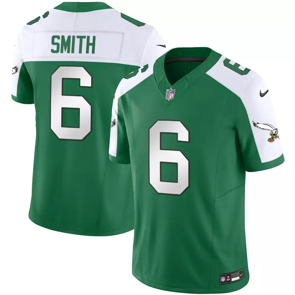 Smith 6 Philadelphia Eagles 2023 Vapor Jersey | Green Edition 12 | Stitched Fan Gear for Men, Women & Youth