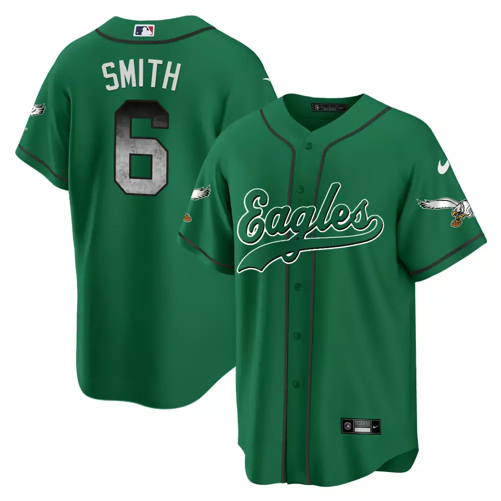 Smith 6 Philadelphia Eagles 2023 Stitched Vapor Jersey | Green | Fan Gear for Game Day | For Men, Women & Youth
