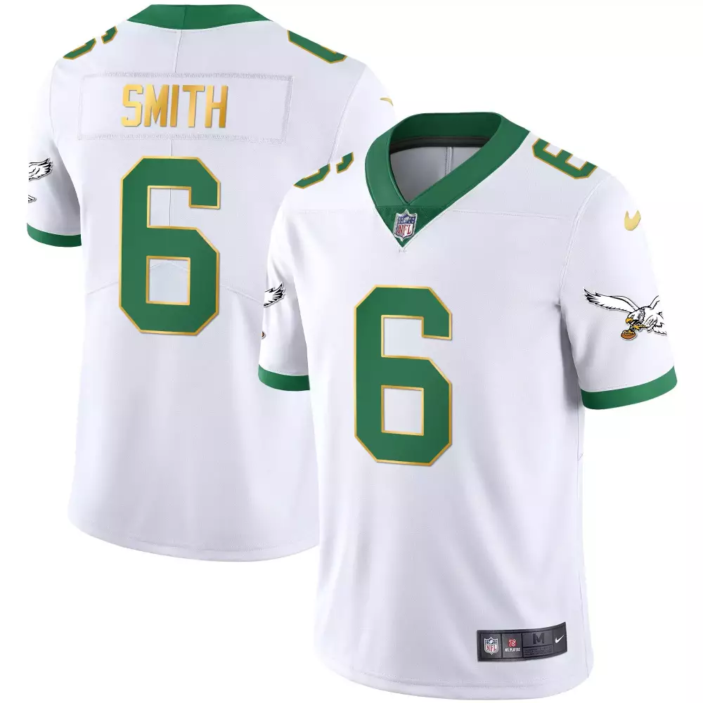 Smith 6 Philadelphia Eagles 2023 Women's Stitched Vapor Jersey | Black Edition | Replica Fan Gear | For Men, Women & Youth