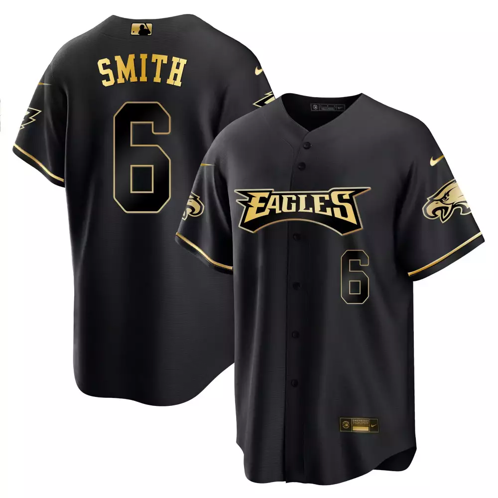 Smith 6 Philadelphia Eagles 2023 Stitched Vapor Jersey | Black Edition | Game Day Outfit | For Men, Women & Youth