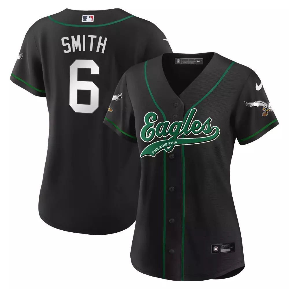 Smith 6 Philadelphia Eagles 2023 Women's Stitched Vapor Jersey | Green 1 | Fan Gear for Women & Youth