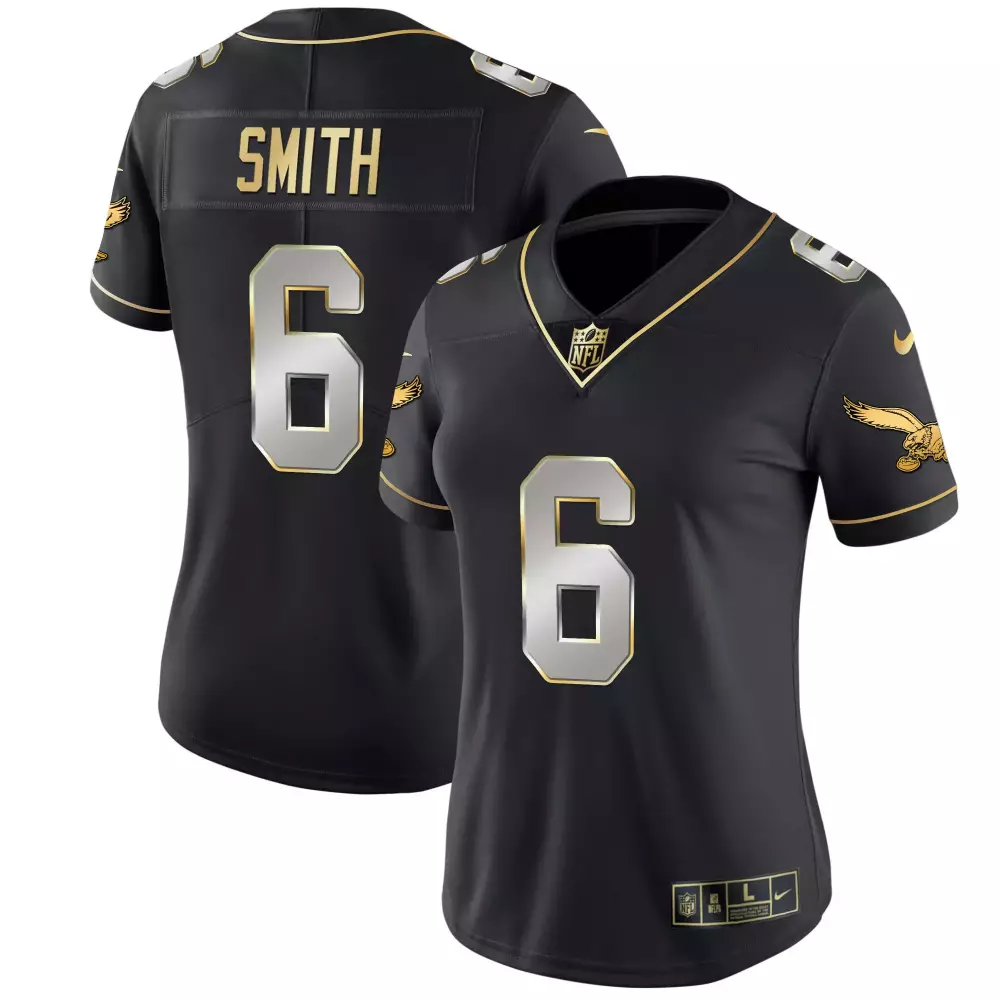 Smith 6 Philadelphia Eagles 2023 Stitched Vapor Jersey | Black Edition | Game Day Outfit | For Men, Women & Youth