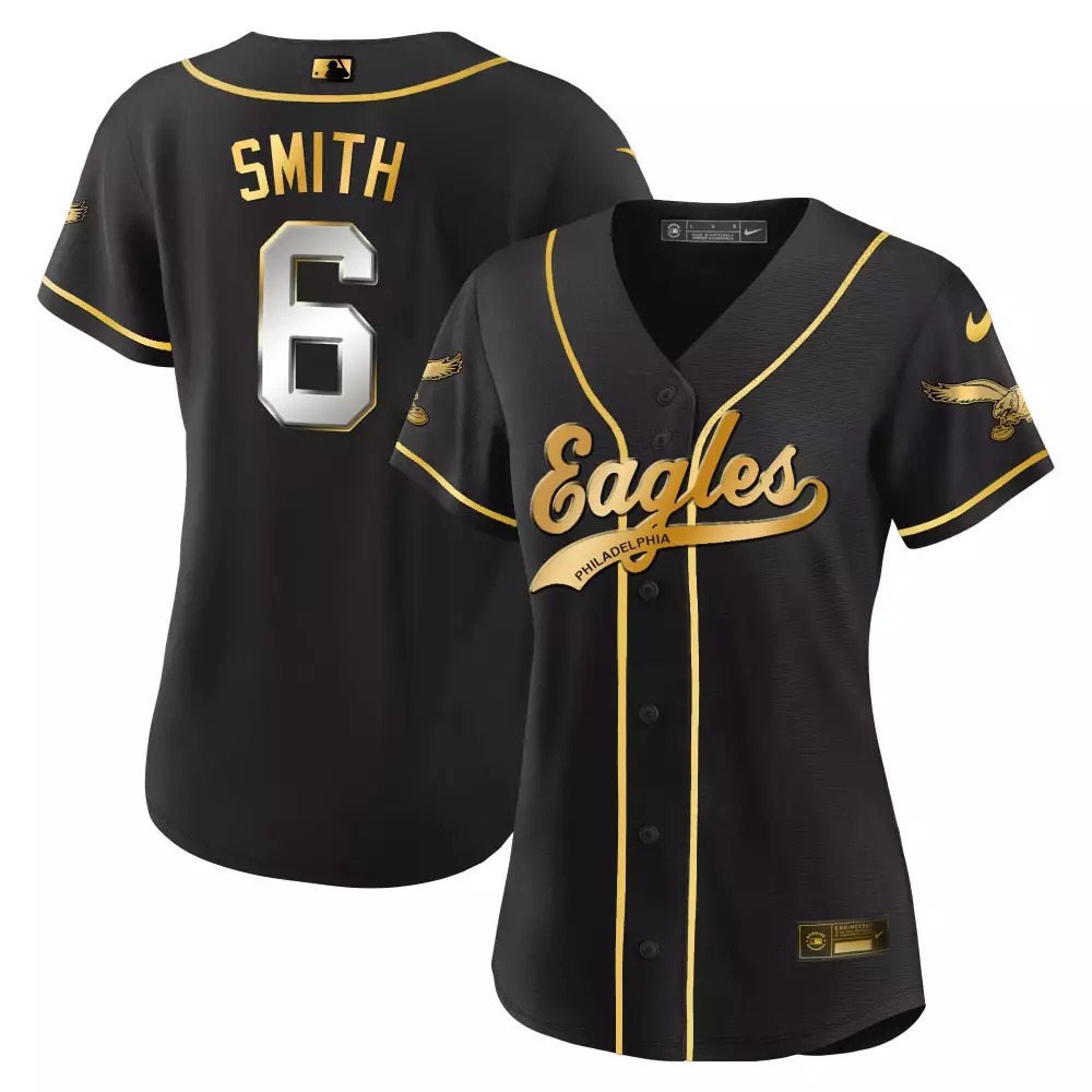 Smith 6 Philadelphia Eagles 2023 Stitched Vapor Jersey | Black Edition | Game Day Outfit | For Men, Women & Youth