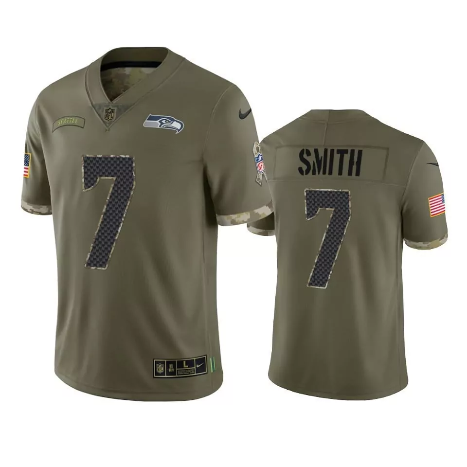smith 6 seattle seahawks 2023 men s all stitched vapor jersey green edition