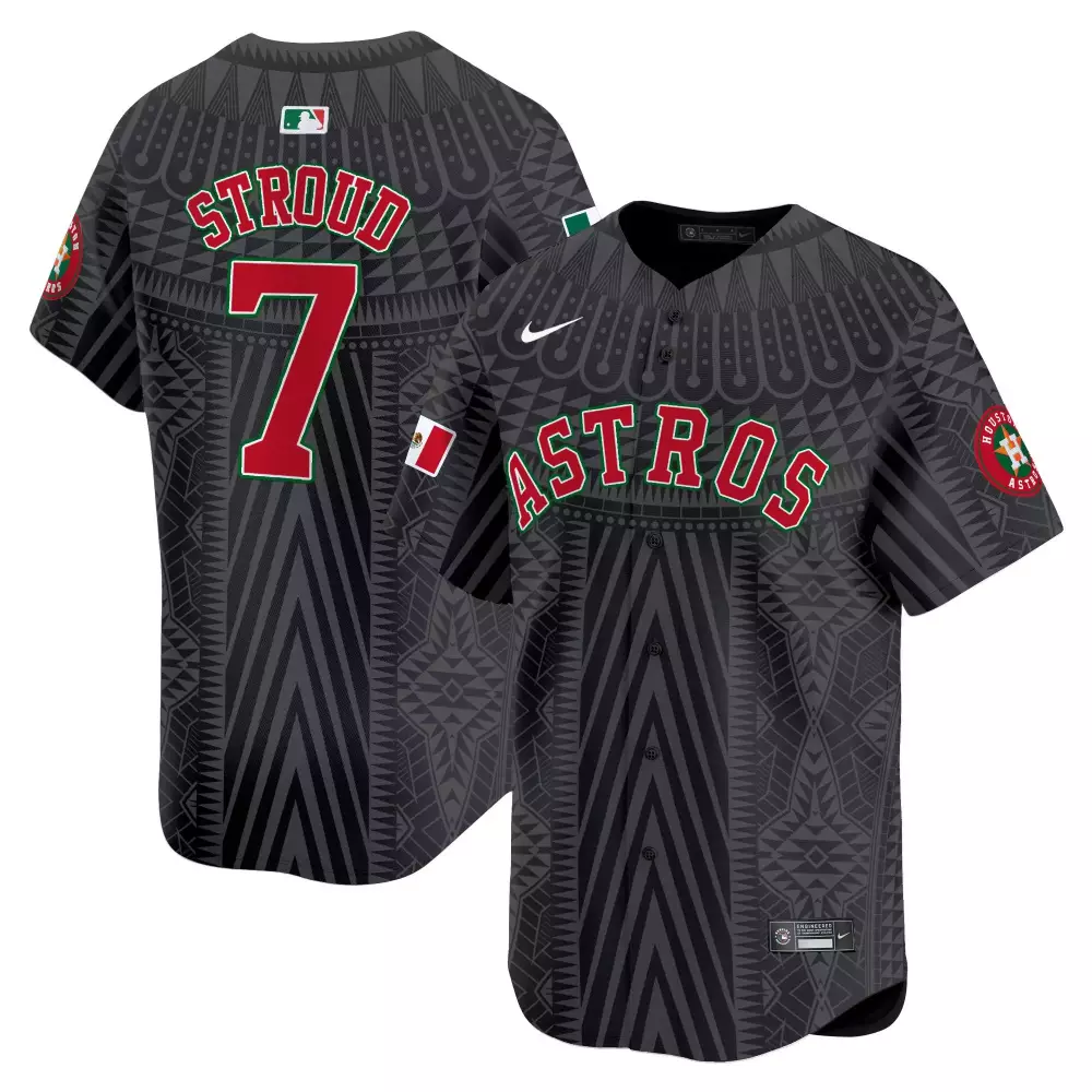 stroud 7 houston astros 2023 men s all stitched vapor jersey black