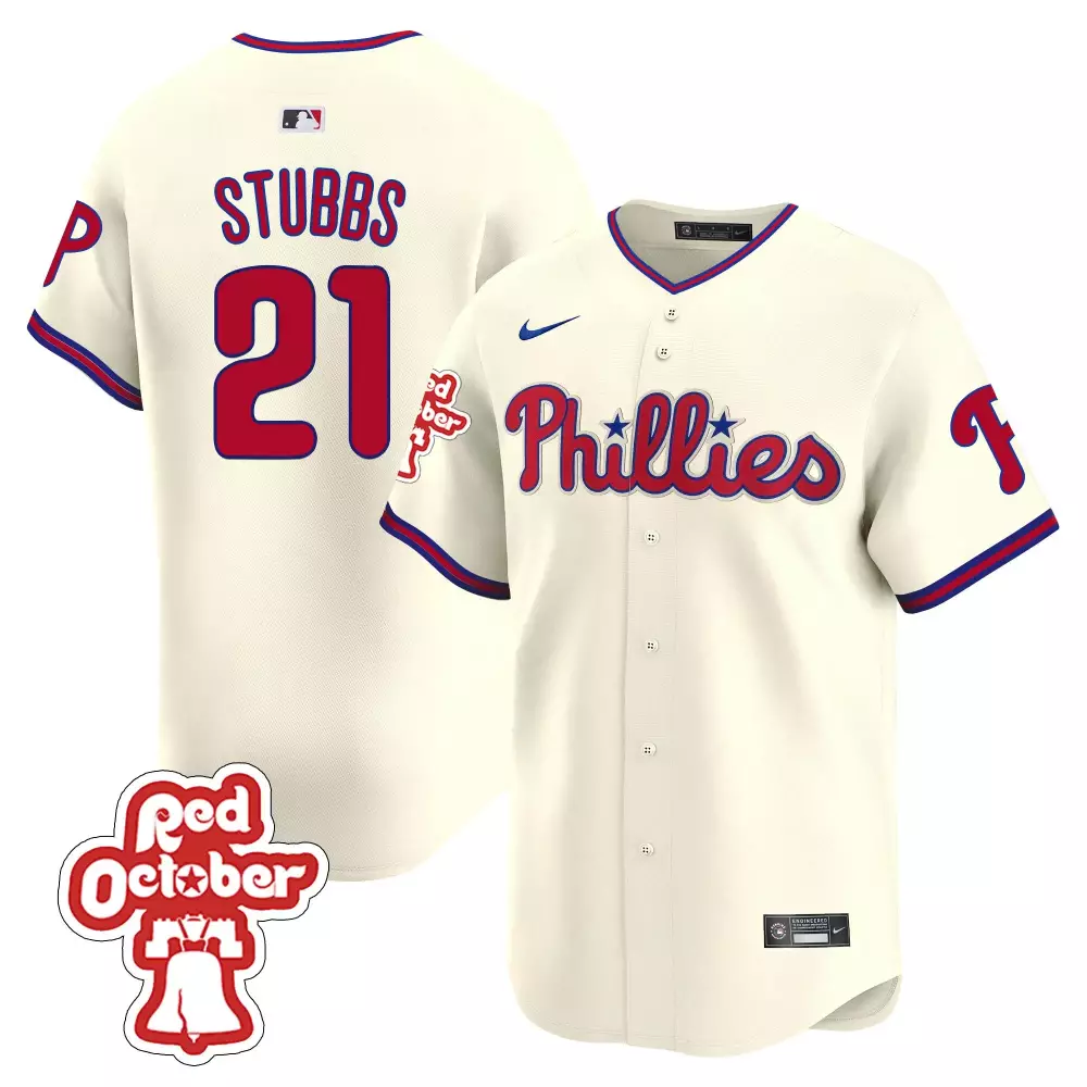 Stubbs 21 Philadelphia Phillies 2023 Stitched Vapor Jersey | Red October Edition | Limited Edition Fan Gear | For Men, Women & Youth