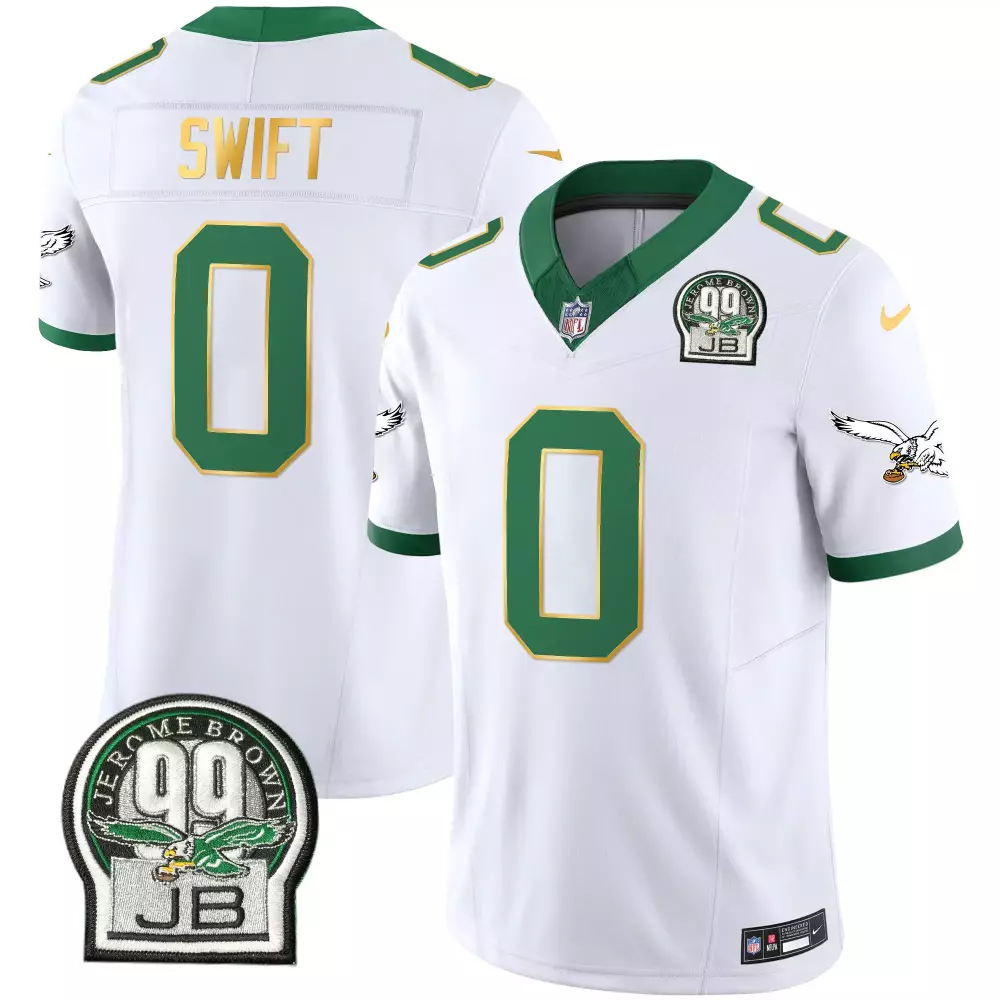 Swift 0 Philadelphia Eagles 2023 Stitched Black Jersey | Name Patch | Limited Edition Fan Gear for Men