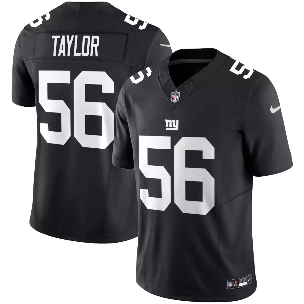 Taylor 56 New York Giants Vapor Jersey | Men's Black Stitched | 2023 Edition | Fan Gear | For Men