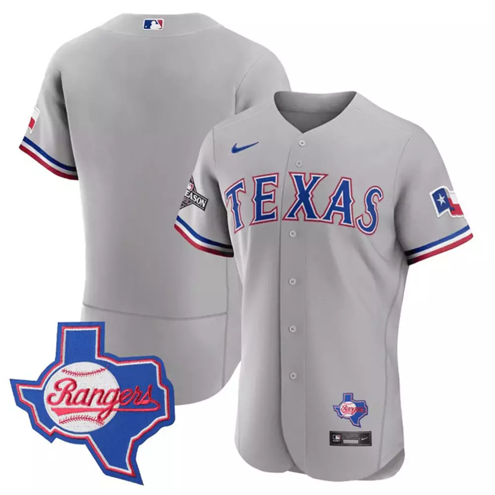 Texas Rangers Player Name 2023 Men's All Stitched Vapor Jersey | Gray Edition | Premium Fan Gear for Men