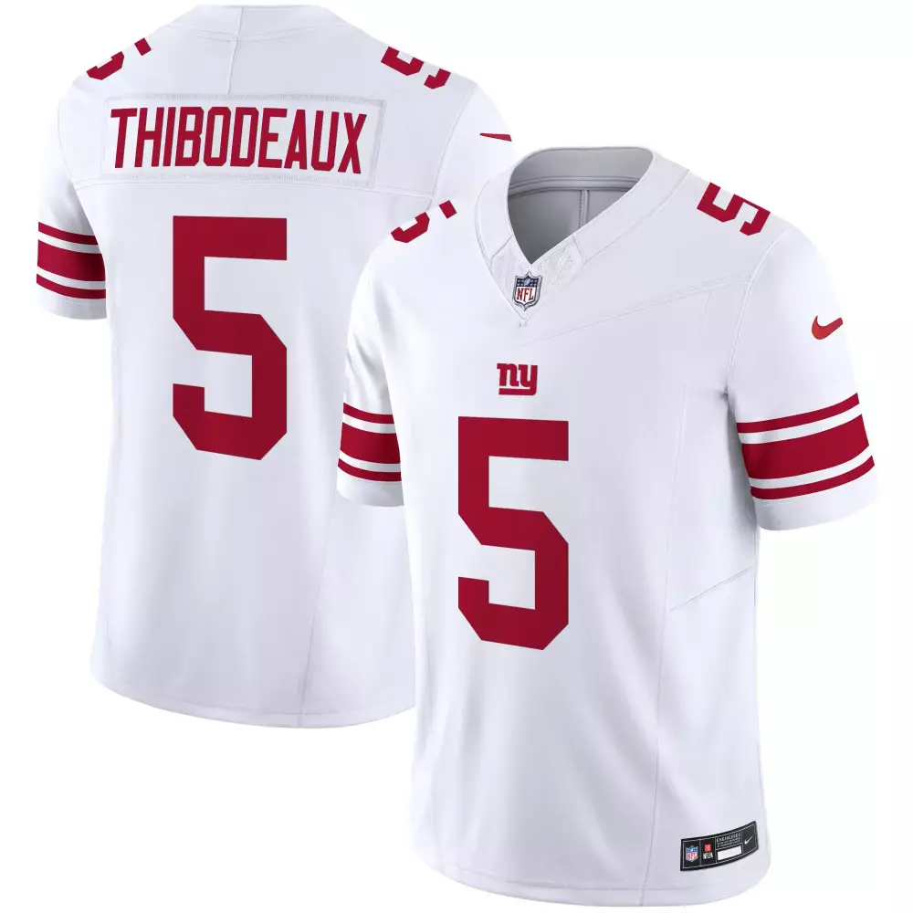 Thibodeaux 5 New York Giants 2023 Stitched Vapor Jersey | Red | Limited Edition Fan Gear for Men, Women & Youth