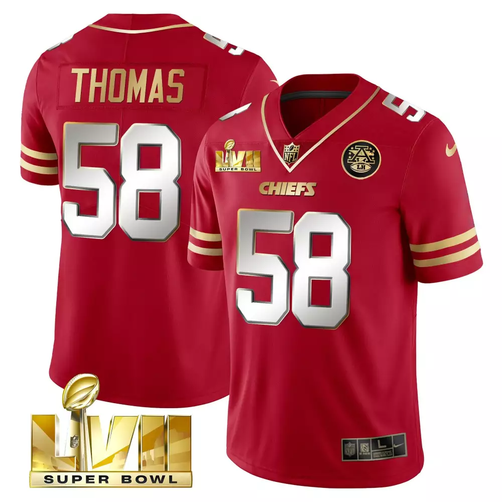 thomas 58 chiefs 2023 men s super bowl all stitched vapor jersey