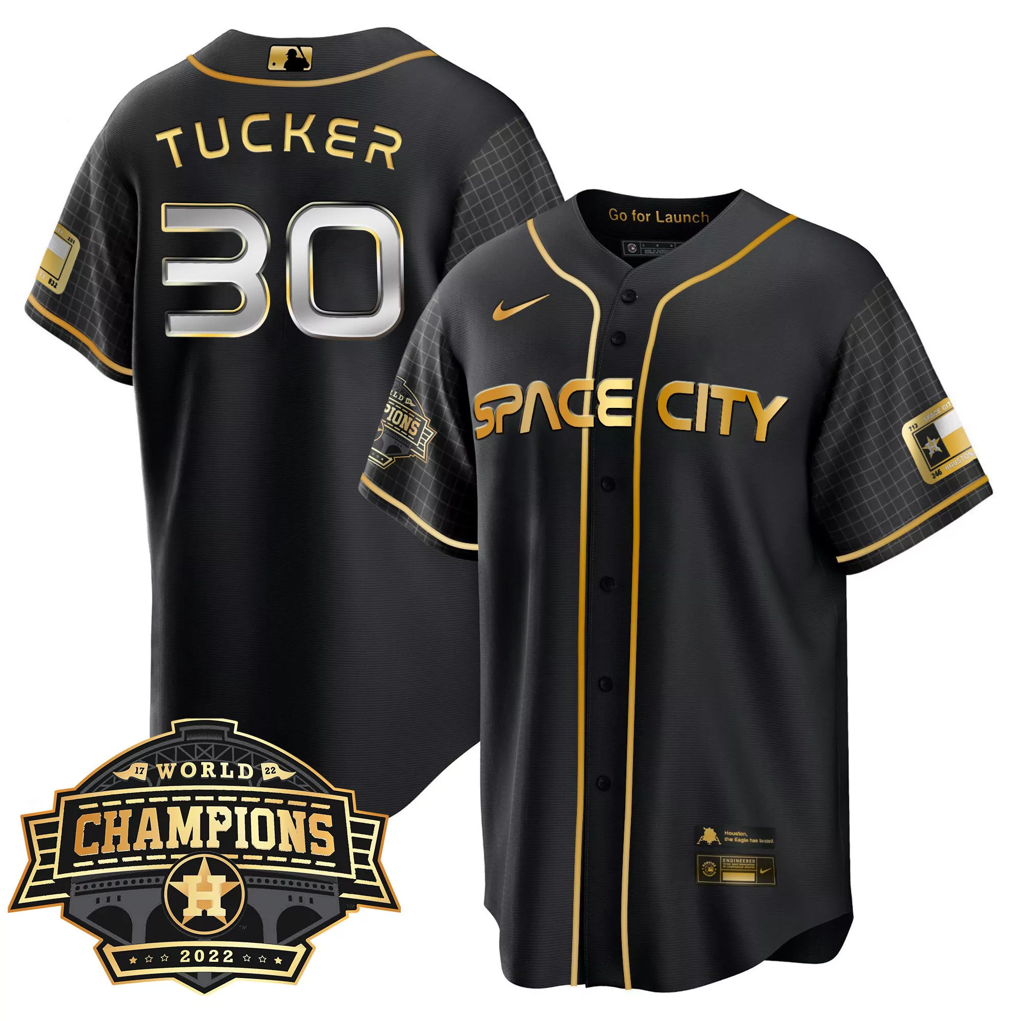 tucker 30 houston space city 2022 men s all stitched vapor jersey 60 years world champions