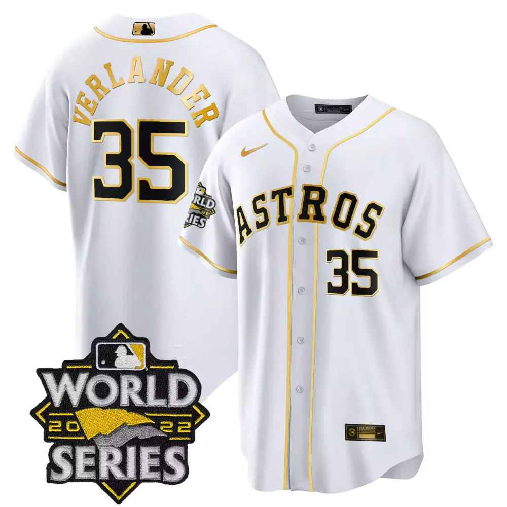 Verlander 35 Astros 2022 Vapor Jersey | Black World Series 60 Years Edition | Game Day Outfit for Men, Women & Youth
