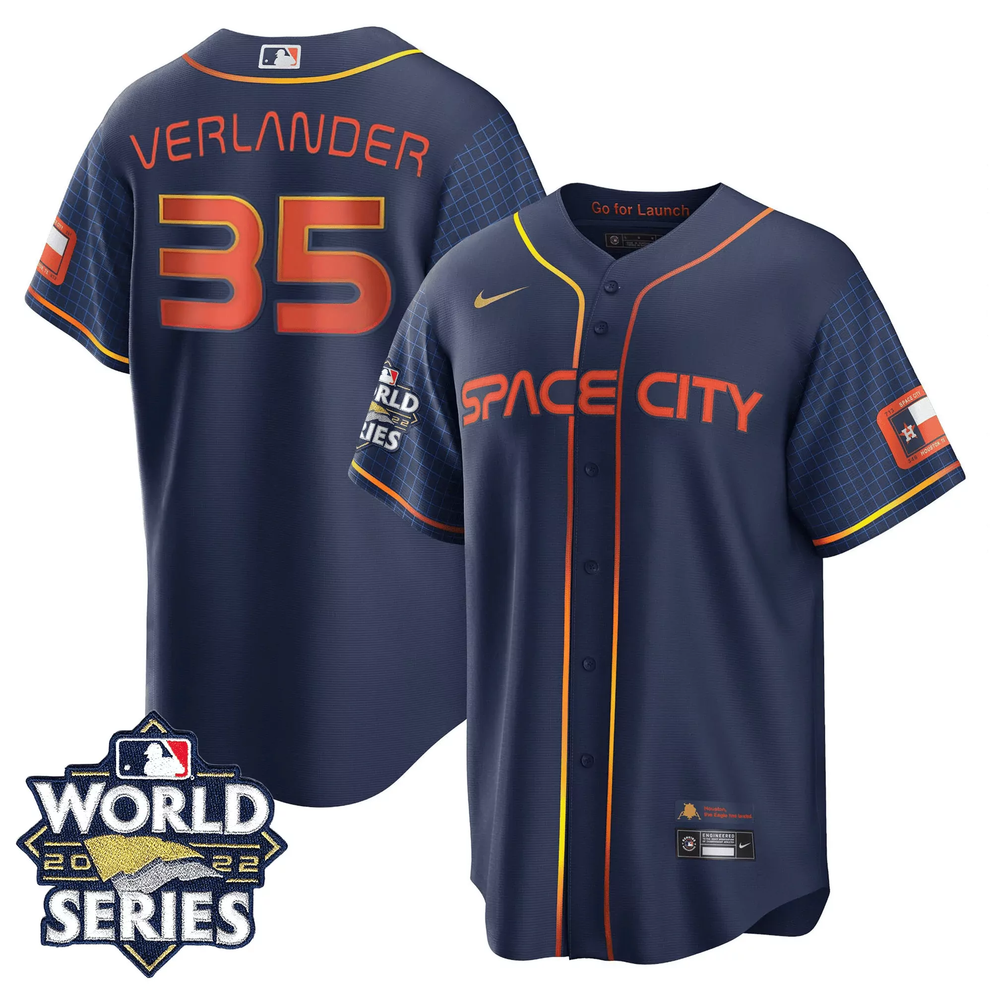 verlander 35 houston 2022 men s all stitched vapor jersey world series edition gray