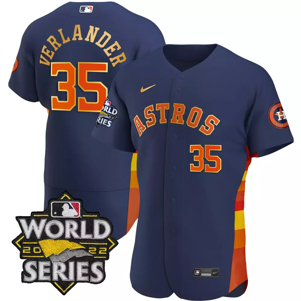 Verlander Astros 2022 Cactus Jack Stitched Vapor Jersey | World Series Edition | Limited Edition Fan Gear | For Men, Women & Youth