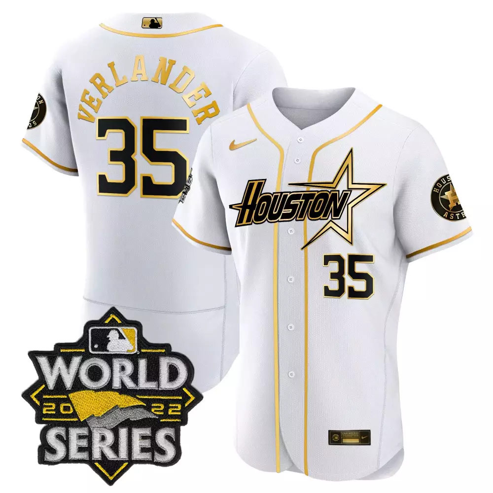 Verlander Astros 2022 Cactus Jack Stitched Vapor Jersey | World Series Edition | Limited Edition Fan Gear | For Men, Women & Youth