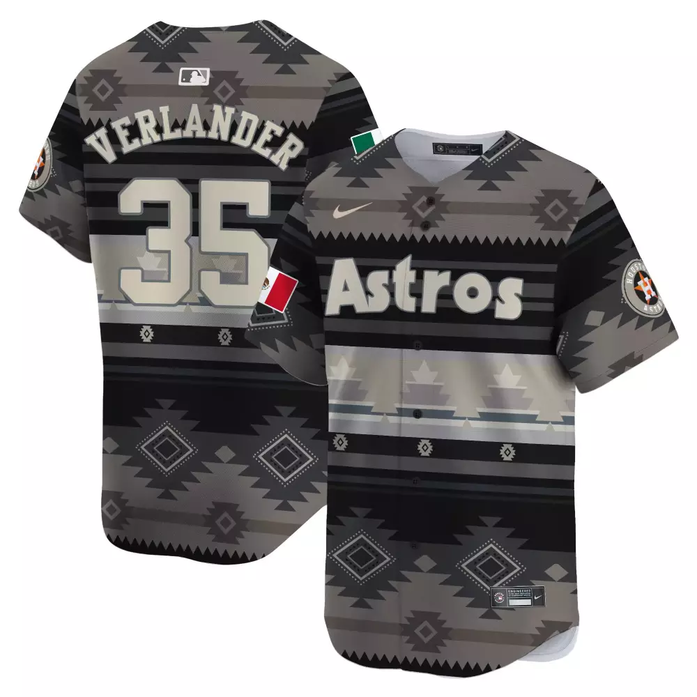 verlander 35 houston astros 2023 men s all stitched vapor jersey gold edition