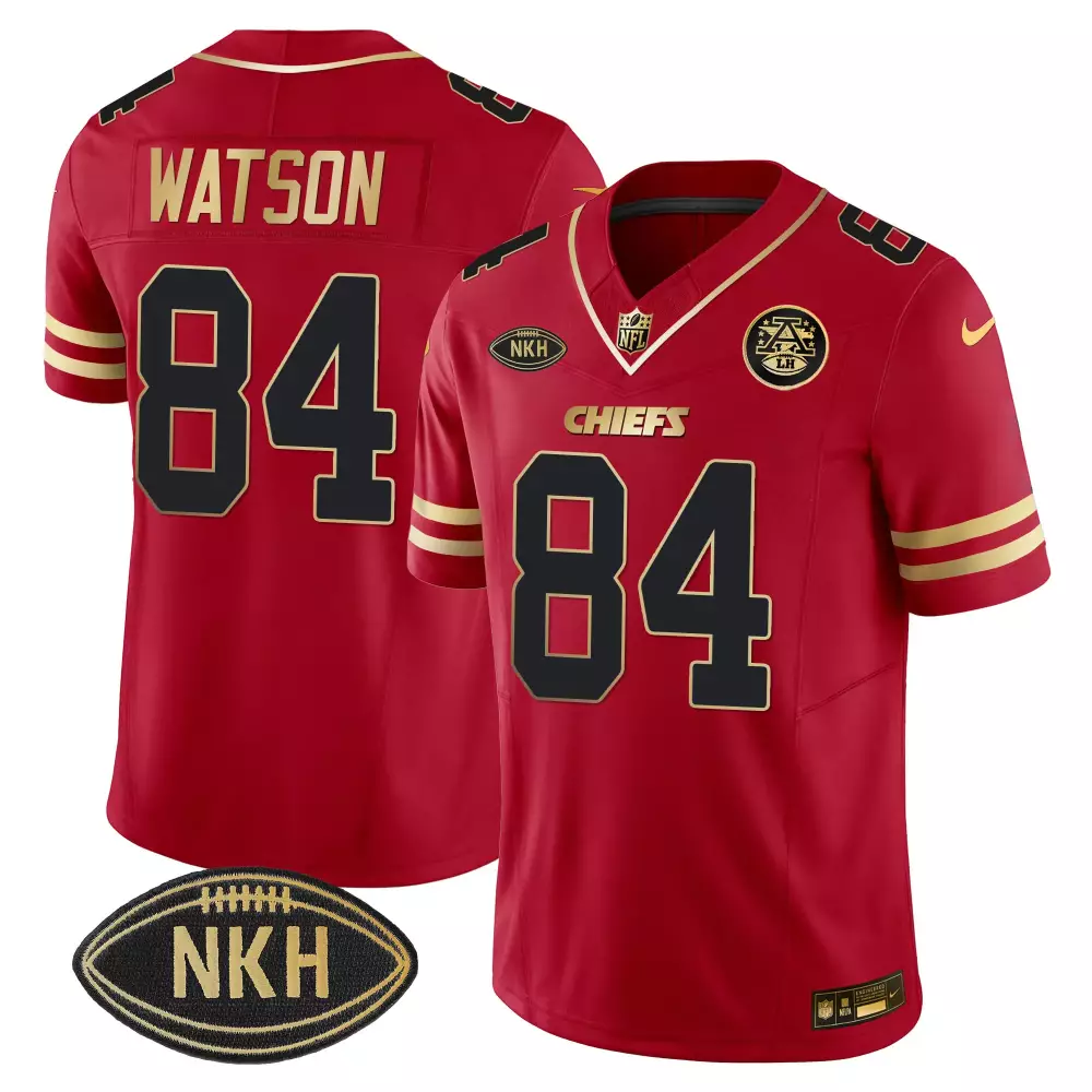 Watson Kansas City Chiefs 2023 LVII Patch Back 2 Back Edition Jersey | Stitched Vapor Style | Limited Edition Fan Gear | For Men, Women & Youth