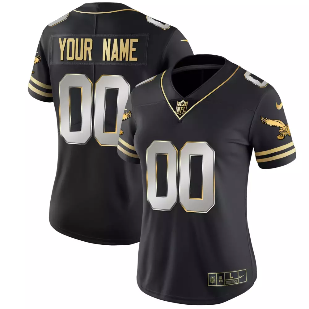 Women’s Philadelphia Eagles Black All Stitched Vapor Jersey 2023 | 00 Fan Gear for Women & You