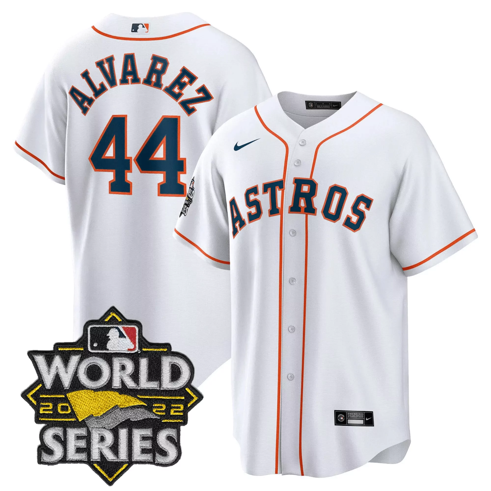 yordan alvarez 44 houston astros 2022 men s all stitched vapor jersey world series edition white 3