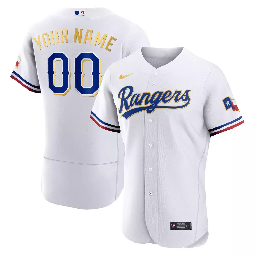 Texas Rangers 2023 Your Name 00 Men's All Stitched Vapor Jersey | White | For Men, Women & Youth