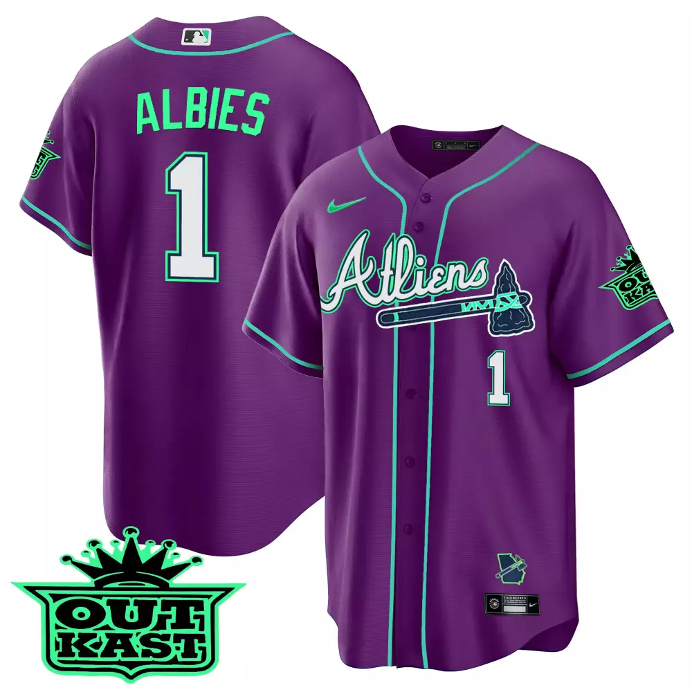 albies 1 atheliens 2023 women s all stitched vapor jersey black green outkast edition