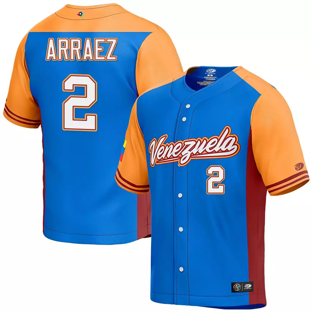 acua jr 42 venezuela 2023 men s all stitched vapor jersey blue orange