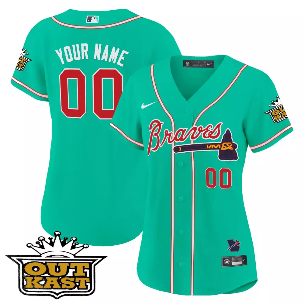 Custom 00 Atlanta Braves 2023 Stitched Vapor Jersey | Red with 24 Patch | Unique Fan Gear for All | For Men, Women & Youth
