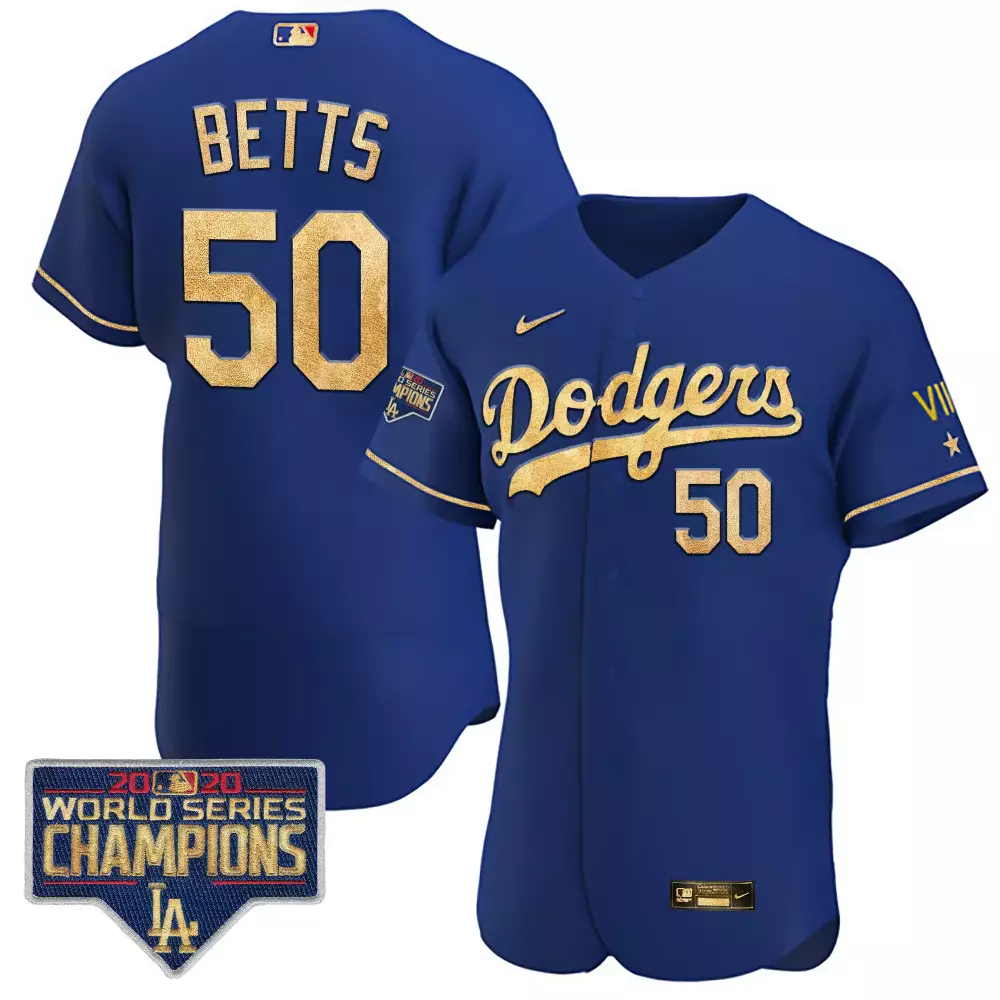 betts 50 los angeles dodgers 2020 men s all stitched vapor jersey black champions edition