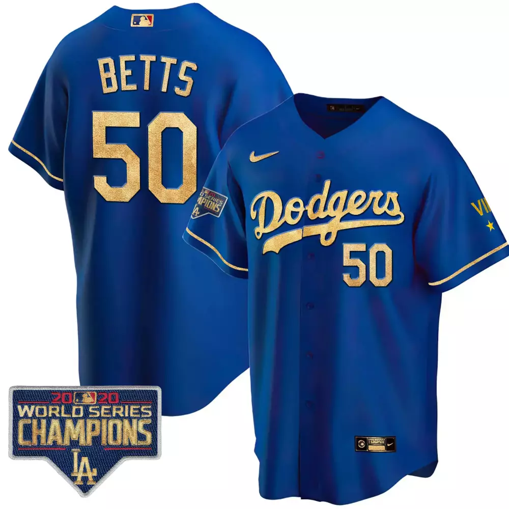 betts 50 los angeles dodgers 2020 men s all stitched vapor jersey black champions edition