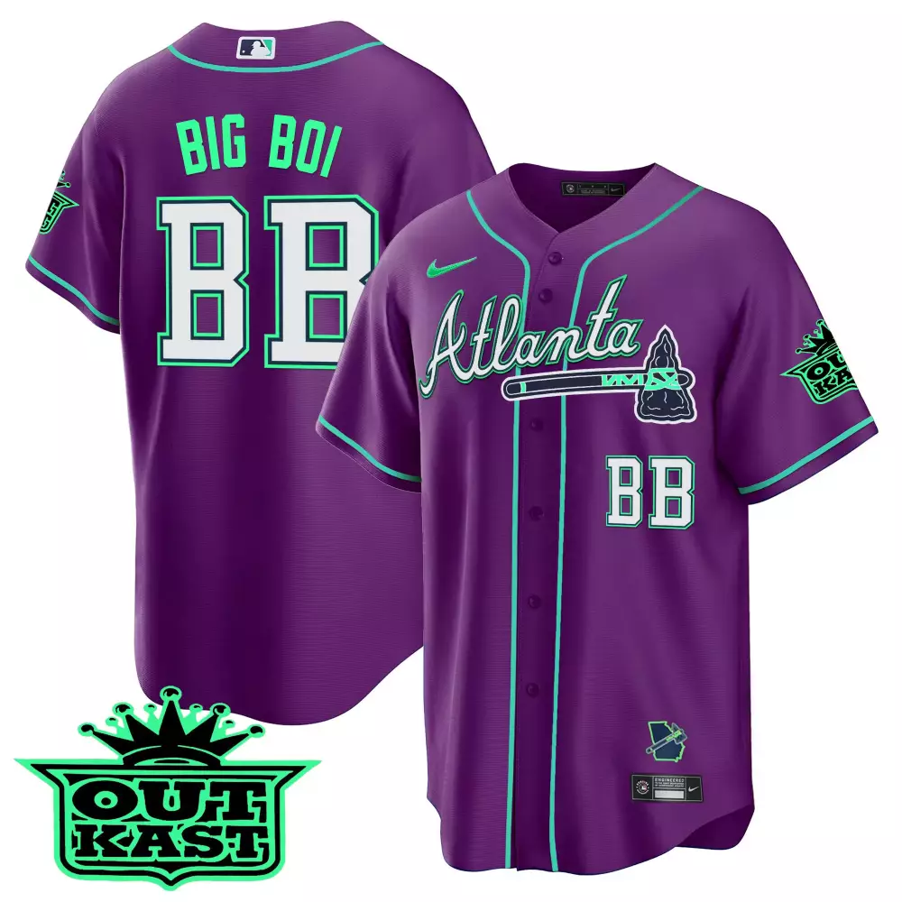 Big Boi BB Atlanta 2023 Men's All Stitched Vapor Jersey | Outkast Edition | Stylish Fan Gear | For Men, Women & Youth