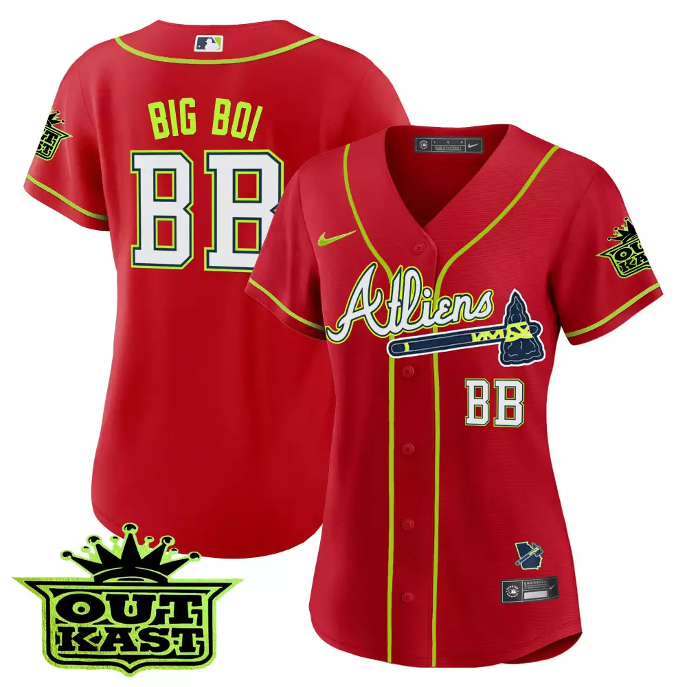 Big Boi Atlanta 2023 Outkast Edition Stitched Vapor Jersey | Red | Limited Edition Fan Gear | For Men, Women & Youth