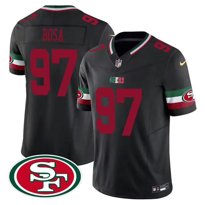 Bosa 97 San Francisco 49ers 2023 All Stitched Vapor Jersey | Red Style | Fan Gear for Men, Women & Youth