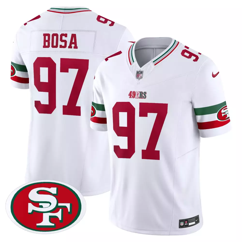 Bosa 97 San Francisco 49ers 2023 White Stitched Jersey | Faithful to the Bay Style | Fan Gear for Men, Women & Youth