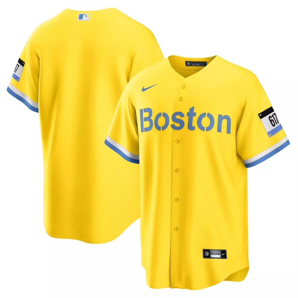 boston yellow all stitched vapor jersey 11 617 edition 2023 men s design style