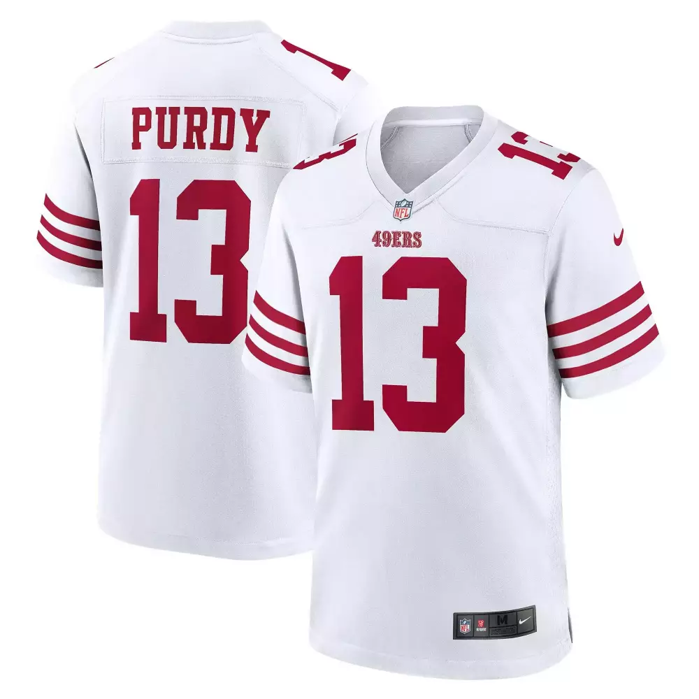 brock purdy 13 san francisco 49ers 2023 men s all stitched vapor jersey red white